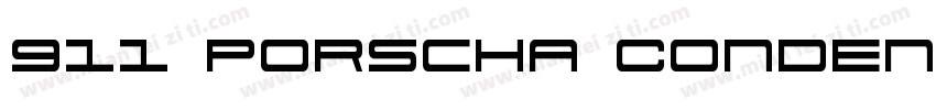 911 Porscha Condensed字体转换